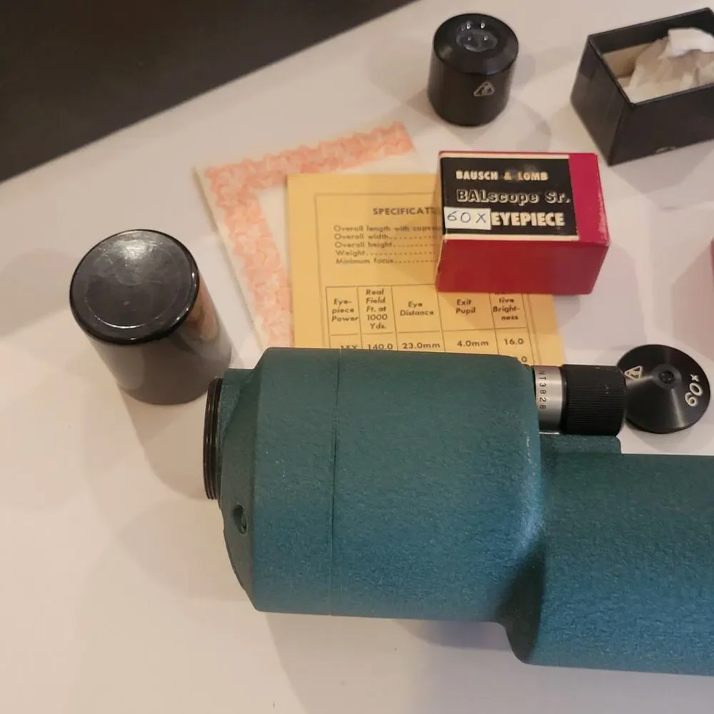 Vintage Bausch & Lomb Balscope Sr Zoom 60mm Telescope Spotting Scope